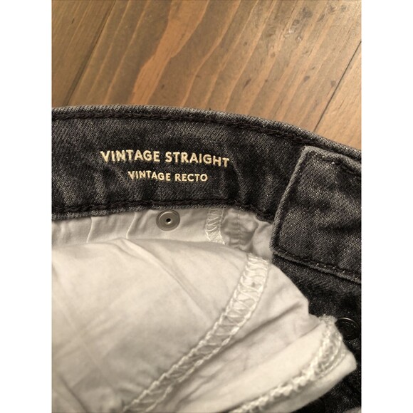 Universal Thread High-Rise Vintage Straight Jeans 14/32R Gray Denim Button Fly - Picture 9 of 10